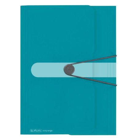 herlitz Chemise à rabats Color-Blocking Caribbean Turquoise,