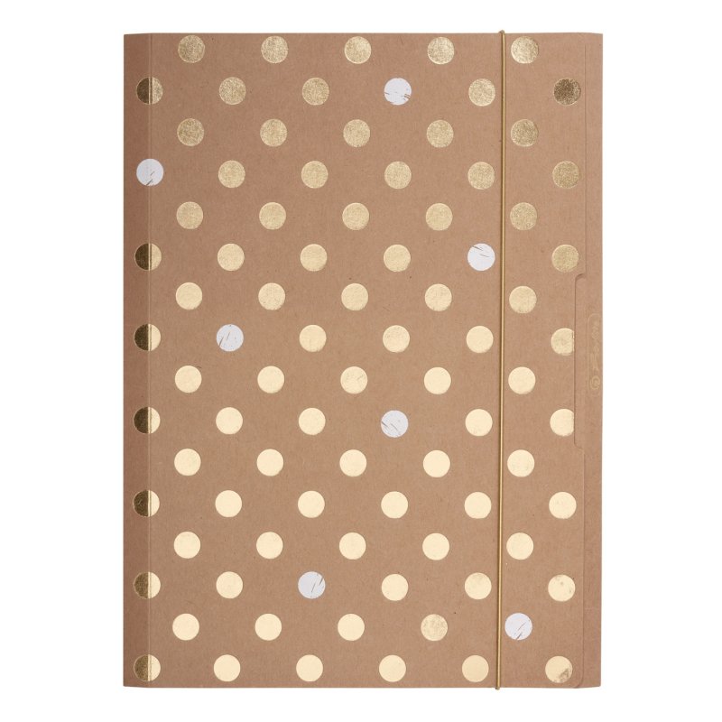 herlitz Chemise à élastiques Pure Glam, A4, carton kraft