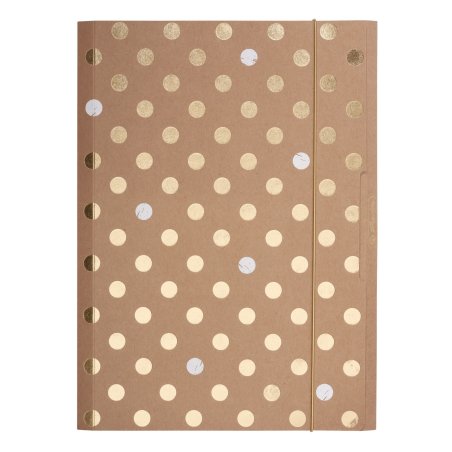herlitz Chemise à élastiques Pure Glam, A4, carton kraft