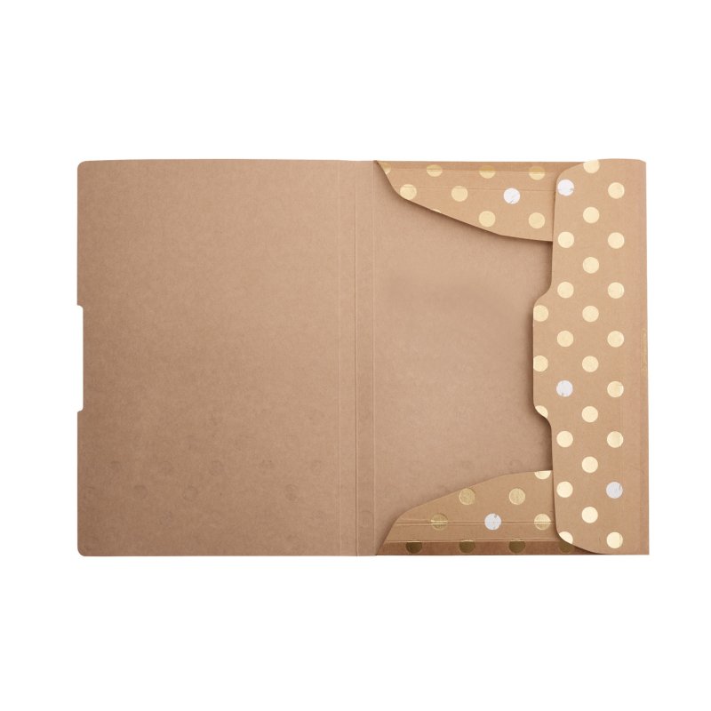 herlitz Chemise à élastiques Pure Glam, A4, carton kraft