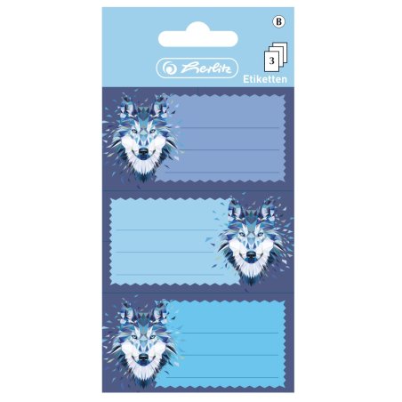 Herlitz 50028214 étiquette auto-collante Bleu, Violet 9 pièce(s)