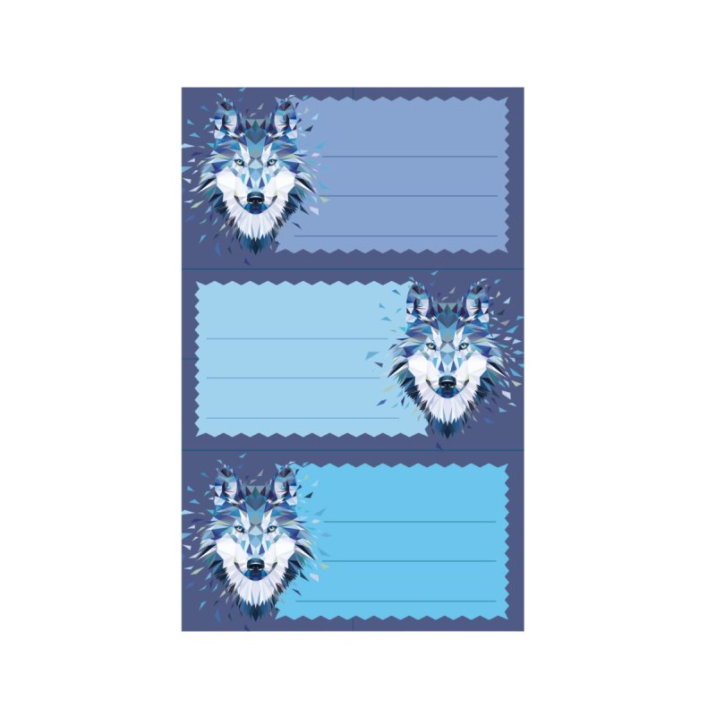 Herlitz 50028214 étiquette auto-collante Bleu, Violet 9 pièce(s)