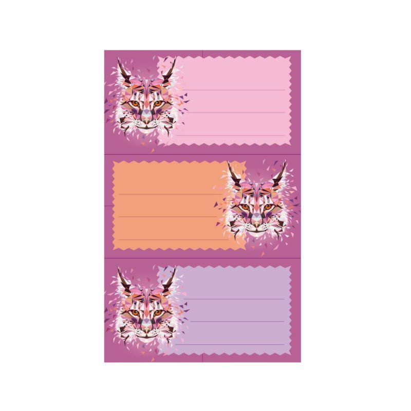 Herlitz 50028221 étiquette auto-collante Orange, Rose, Violet 9 pièce(s)