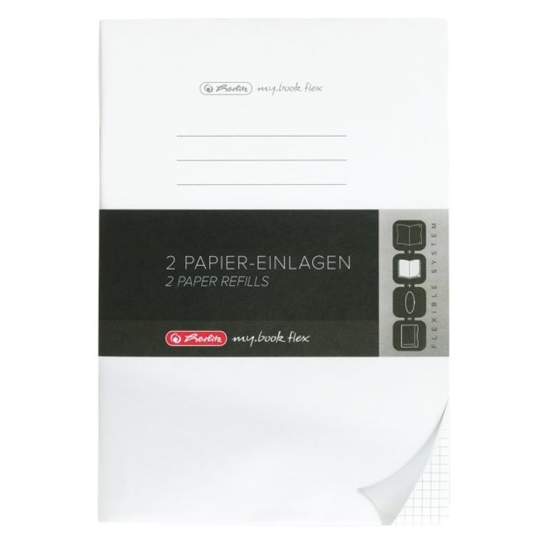 Herlitz my.book writing notebook A5 40 sheets Black, White