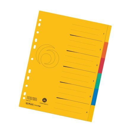 Herlitz 50036295 intercalaire de classement Couleurs assorties