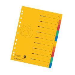 Herlitz 50036301 intercalaire de classement Couleurs assorties