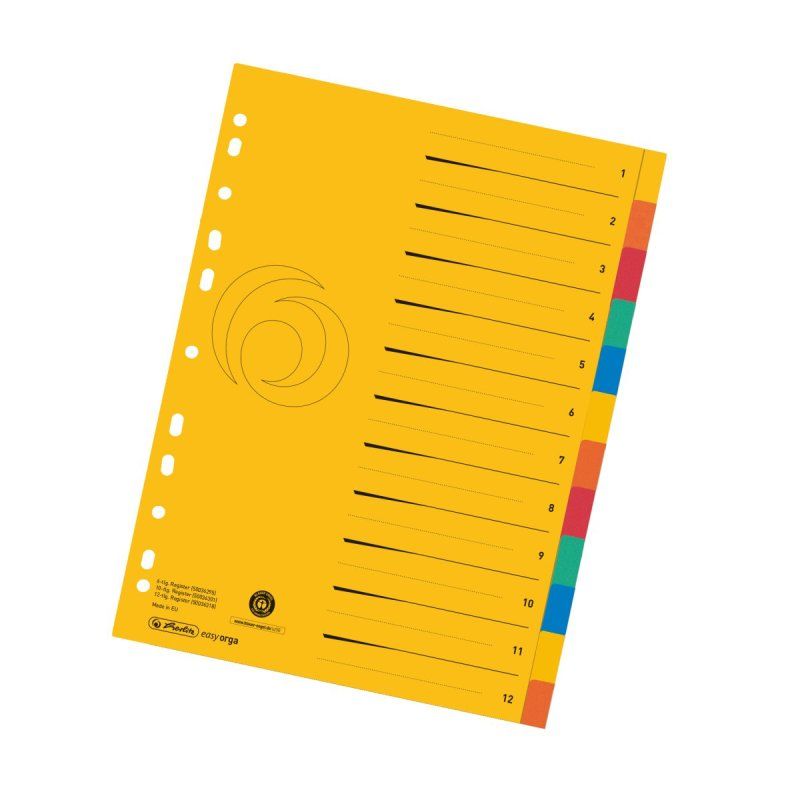 Herlitz 50036318 tab index Assorted colours