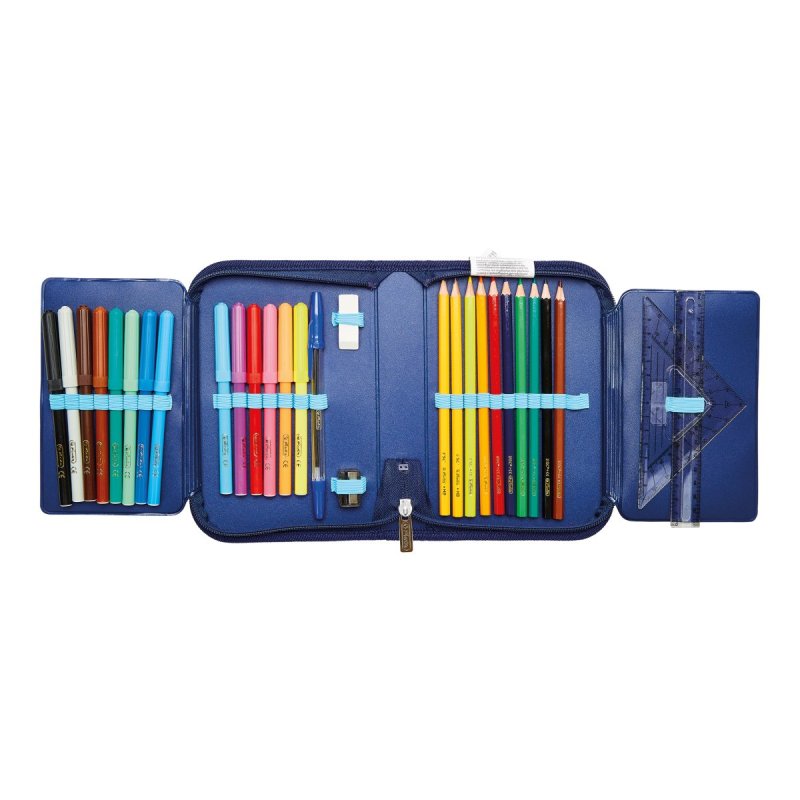 herlitz Etui scolaire "Cute Animals Turtle", 31 pièces