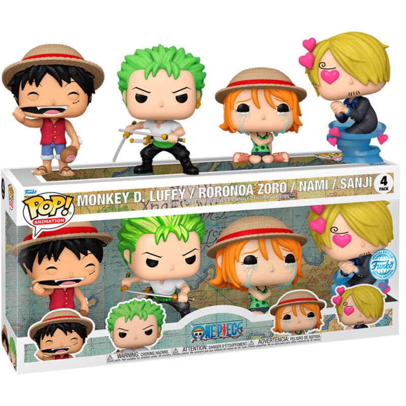 POP pack 4 figures One Piece Exclusive
