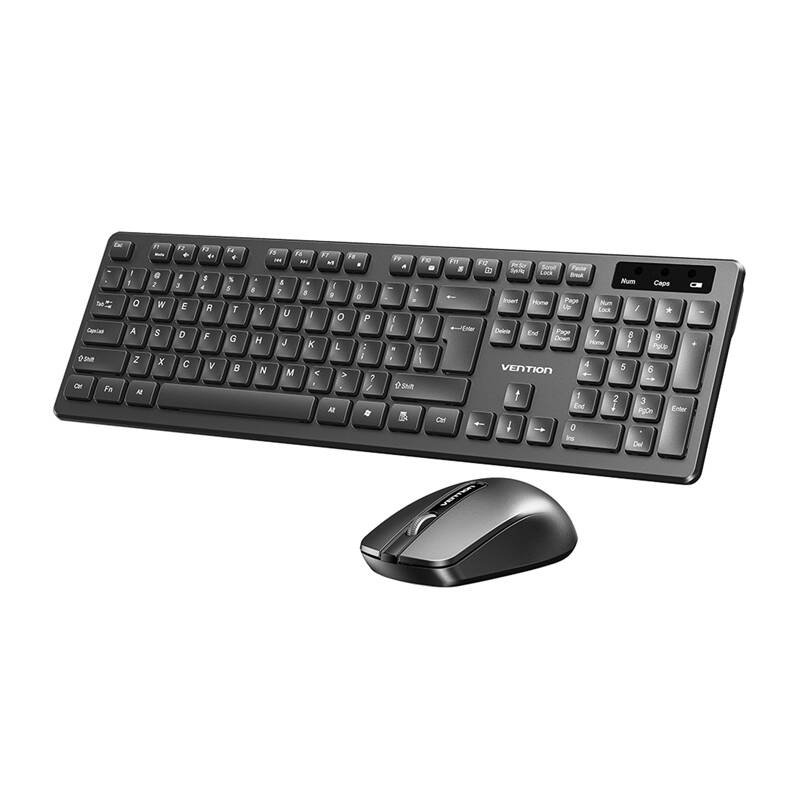 VENTION KTDB0-EN Wireless Keyboard and Mouse Set (Black)