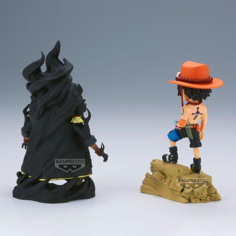 ONE PIECE - Ace VS Marshall D. Teach - Figurine WCF Log Stories 8cm