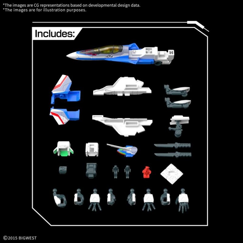 MACROSS - HG 1/100 VF-31J Siegfried (Hayate Immelmann Use) - Model Kit