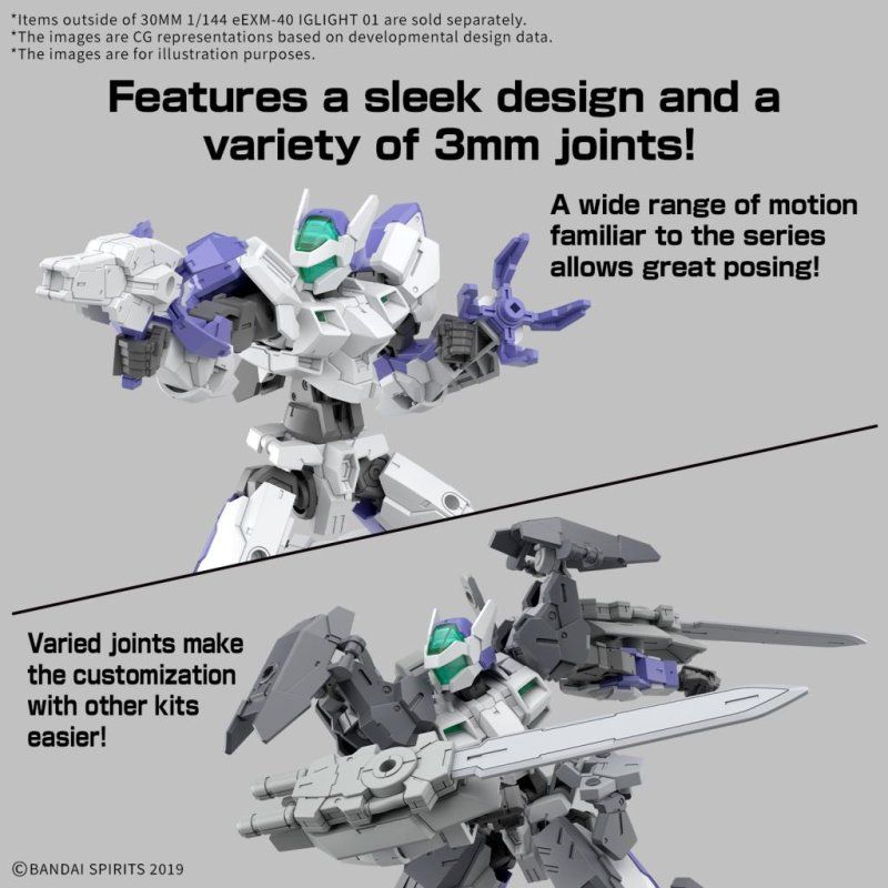 STOCKINK4-30MM - 1/144 eEXM-40 IGLIGHT 01 - Model Kit