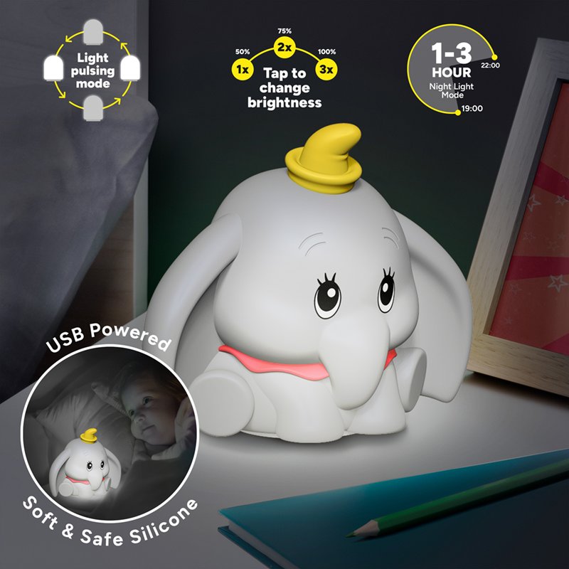 DUMBO - Lampe en Silicone Rechargeable 15cm