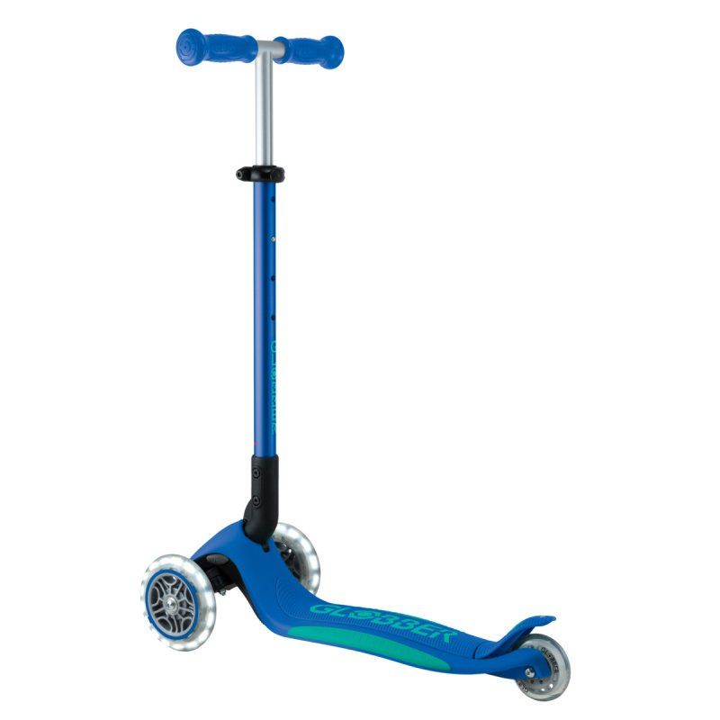 Globber Primo Foldable Plus Lights Kids Classic scooter Blue, Navy