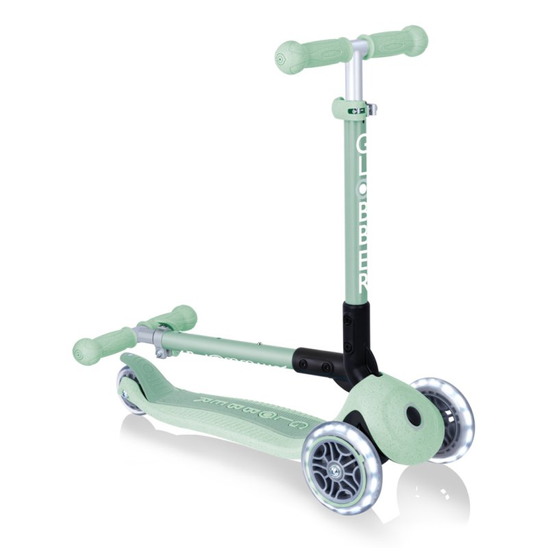 GLOBBER JUNIOR FOLDABLE LIGHTS ECO pistazie,mit Leuchtrollen