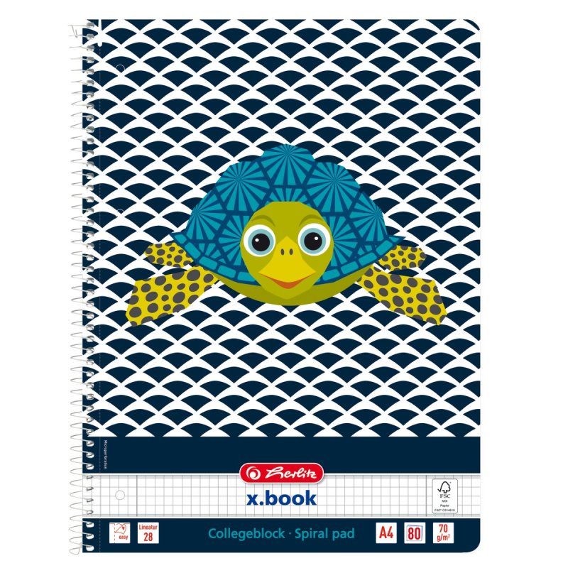 Herlitz 50039203 writing notebook A4 80 sheets Multicolour