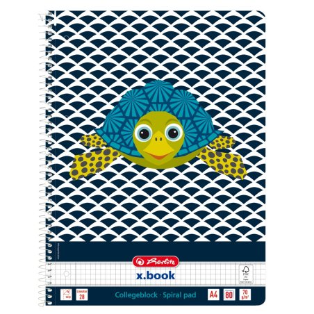 Herlitz 50039203 bloc-notes A4 80 feuilles Multicolore