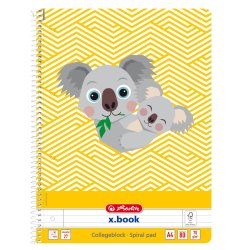 herlitz Cahier spiralé "Cute Animals Koala", A4, ligné