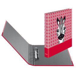 Herlitz maX.file ring binder A4 Black, Red, White