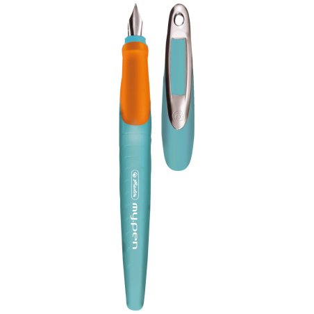 Herlitz my.pen fountain pen Cartridge filling system Orange, Turquoise 1 pc(s)