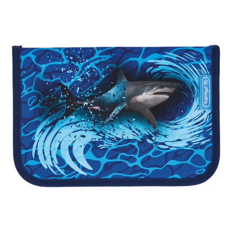 herlitz Étui scolaire "Blue shark", 31 pièces