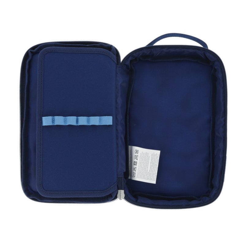 Herlitz 2 Go CamoBlue Soft pencil case Polyester Blue