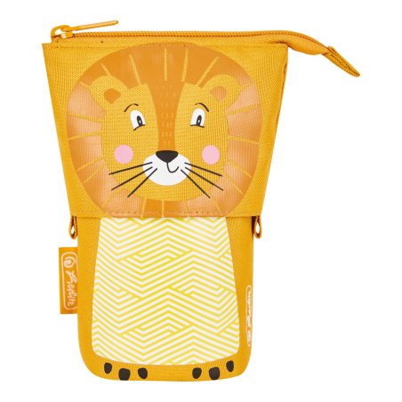 Herlitz Lion Soft pencil case Polyester Orange, Yellow