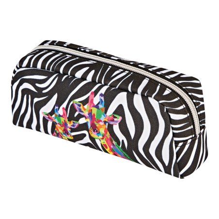 Herlitz Wild Neon Trousse à crayons Polyester Noir, Blanc