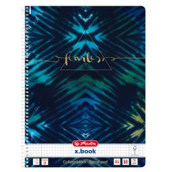 Herlitz New Batik Fearless writing notebook A4 80 sheets Blue, Navy