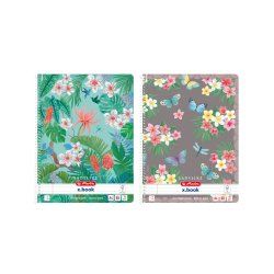 Herlitz Spiral pad A4 Ladylike 80 sheet ruled with margin 2 assorted motifs