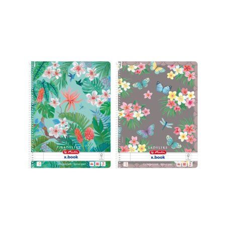 Herlitz 50044245 bloc-notes A4 80 feuilles Couleurs assorties