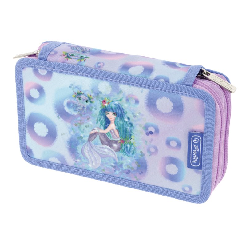 herlitz Etui scolaire double "Mystic Mermaid", 23 pièces
