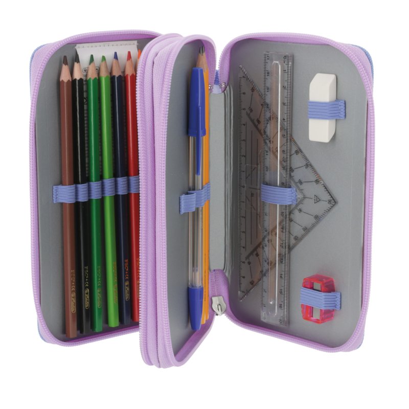 herlitz Etui scolaire double "Mystic Mermaid", 23 pièces