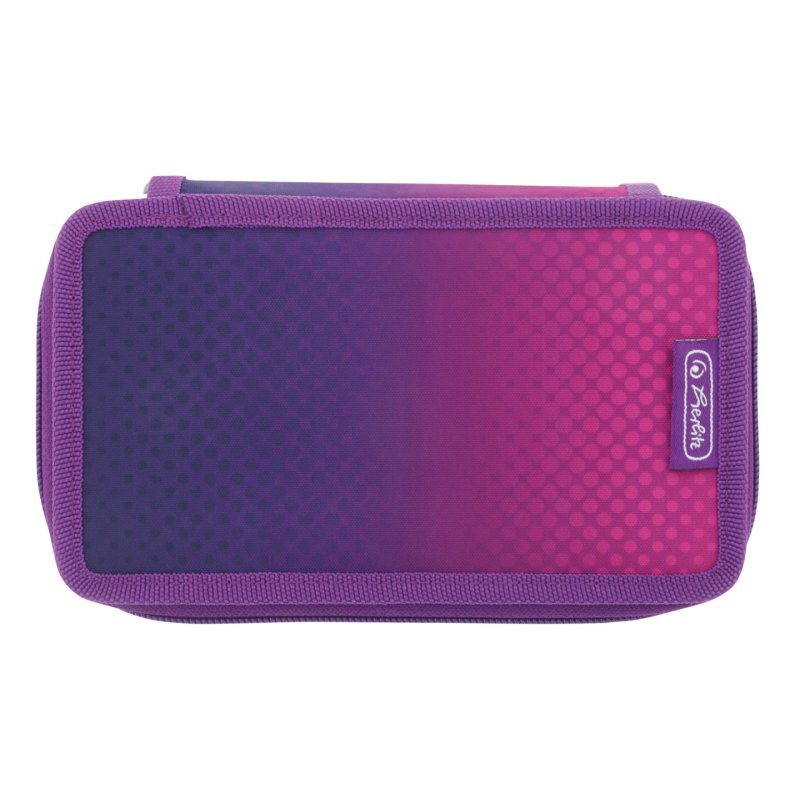 herlitz Etui scolaire TriCase "Dip Dye Pink", 31 pièces