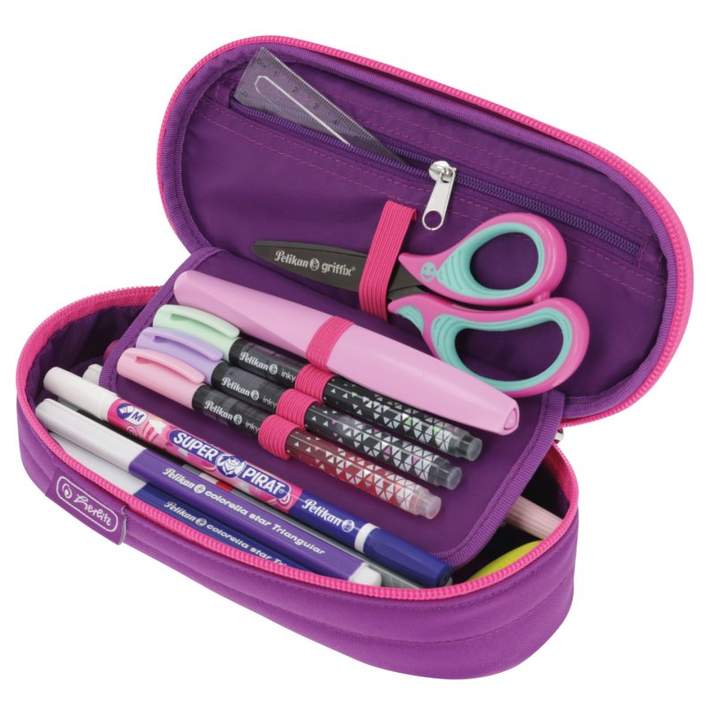 Herlitz Etui Dip Dye Soft pencil case Polyester Pink, Purple