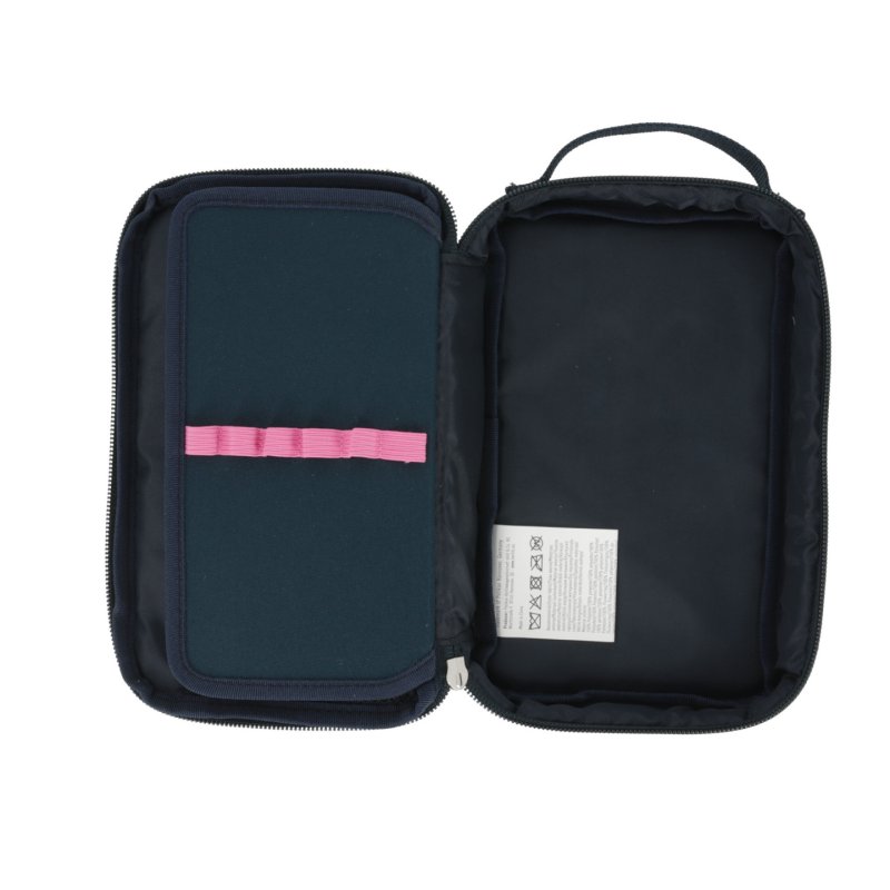 Herlitz 2 Go Soft pencil case Polyester Navy, Pink