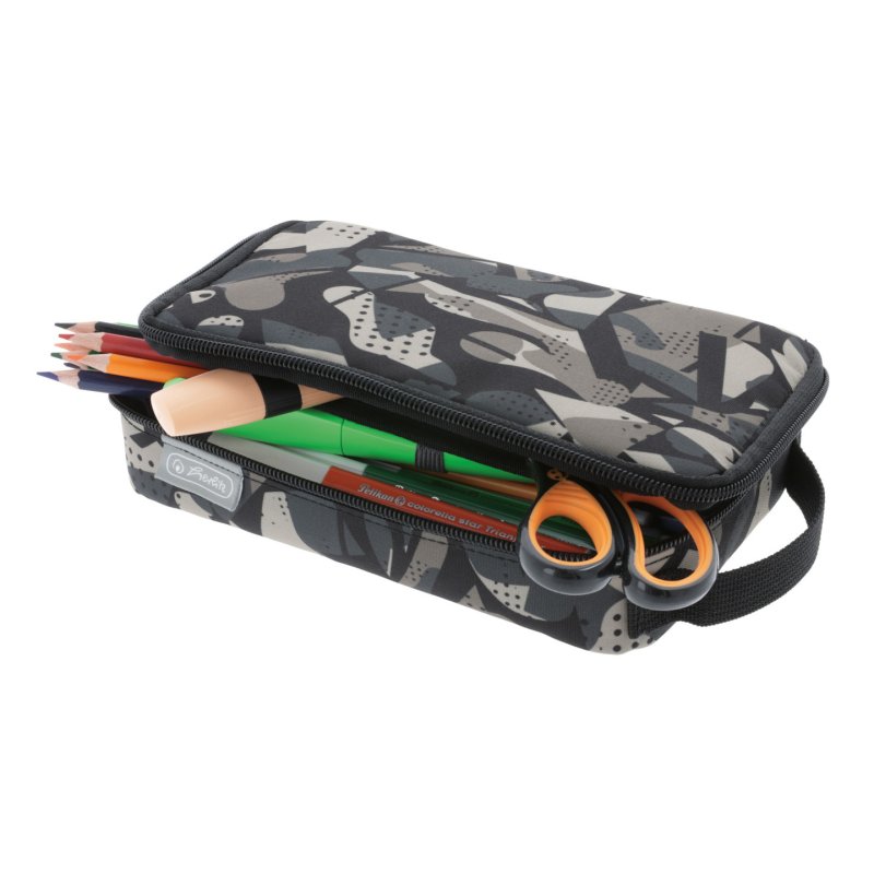 Herlitz 2 Go Trousse à crayons Polyester Gris
