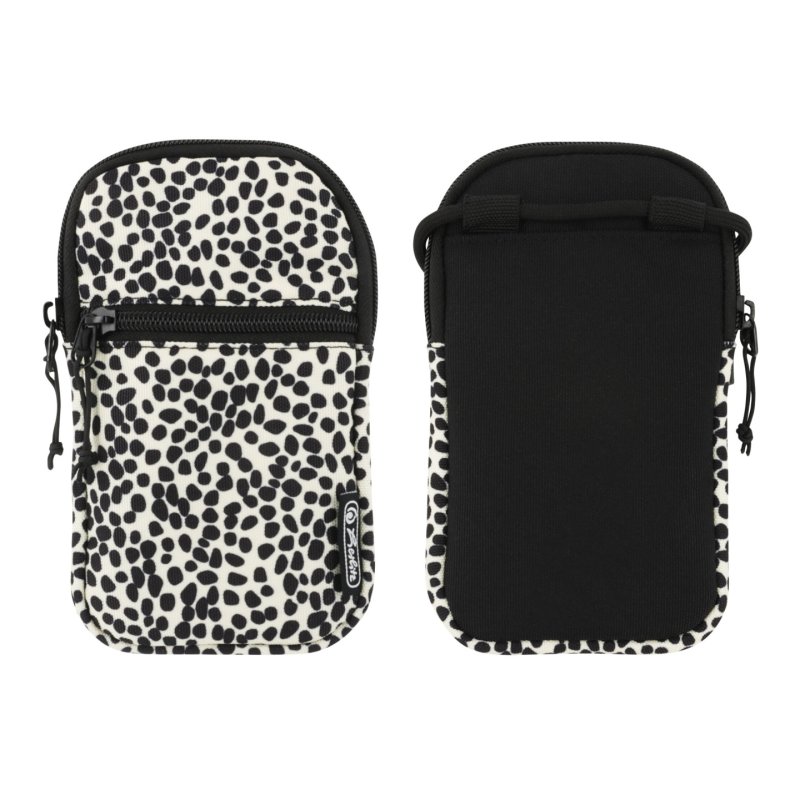 Herlitz Spotted mobile phone case Sleeve case Black, White