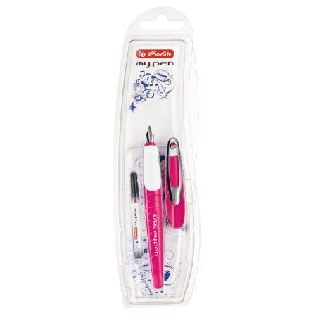 Herlitz my.pen stylo-plume Système de remplissage cartouche Rose, Blanc 1 pièce(s)