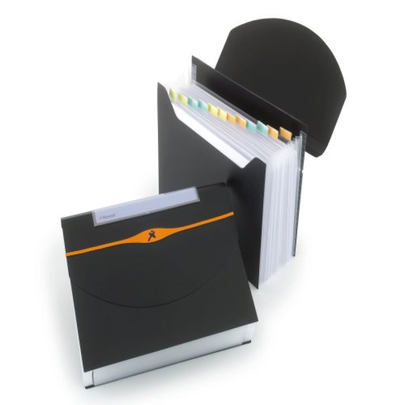 Rexel Trieur extensible Optima 13 compartiments coloris noir