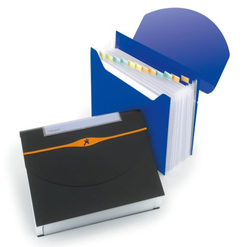 Rexel Porte-documents Optima, A4, 13 compartiments, PP, noir