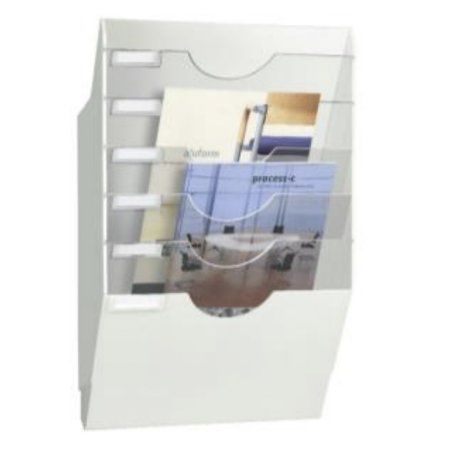 CEP Présentoir mural ReCeption, format A4, 6 cases, blanc