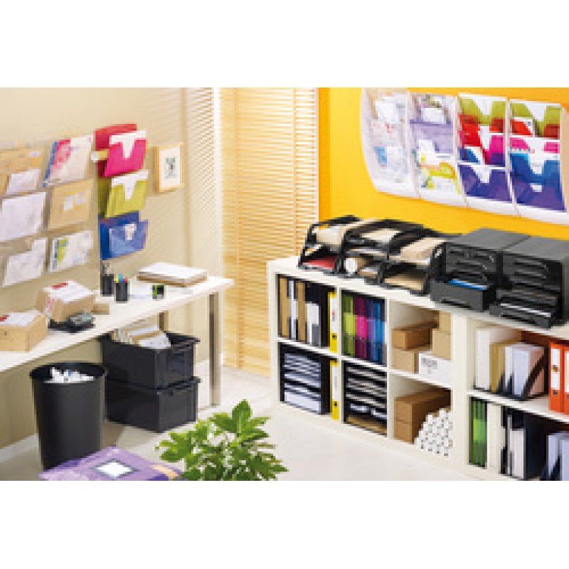 CEP Lot de 3 corbeilles murales, A4, 1 compartiment