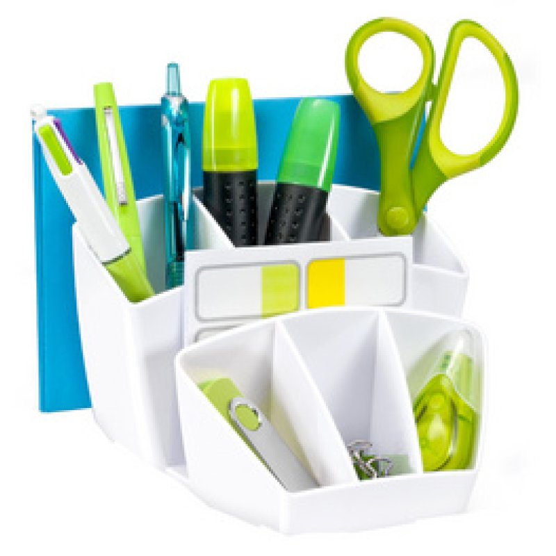 CEP Multipot à crayons GLOSS, 8 compartiments, vert anis