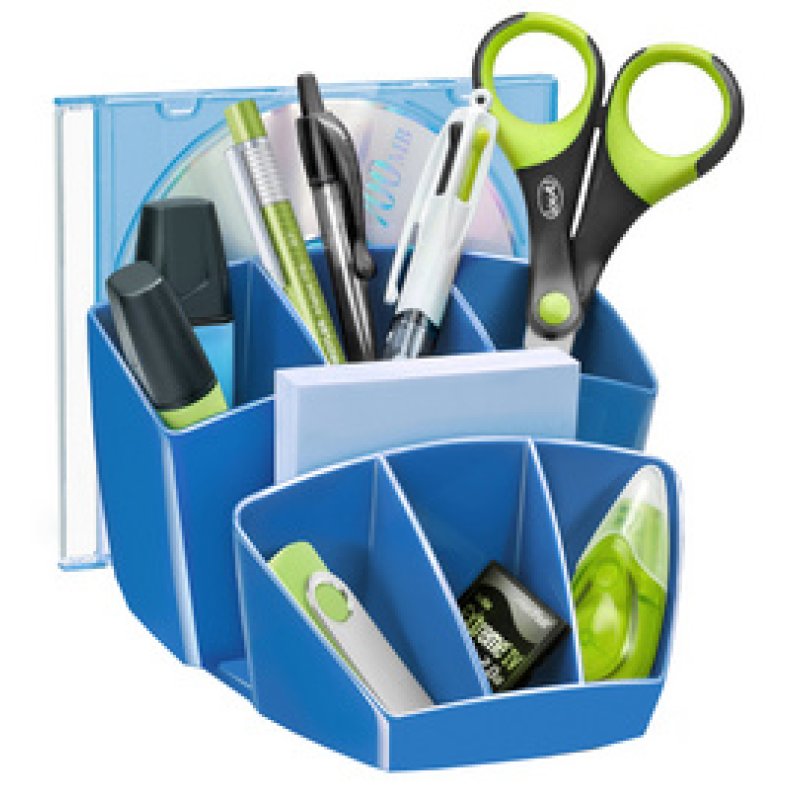 CEP Multipot à crayons GLOSS, 8 compartiments, vert anis