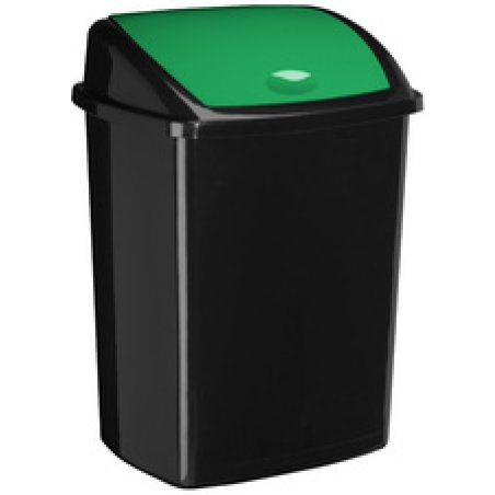 CEP Poubelle ROSSIGNOL, couvercle basculant, noir / jaune