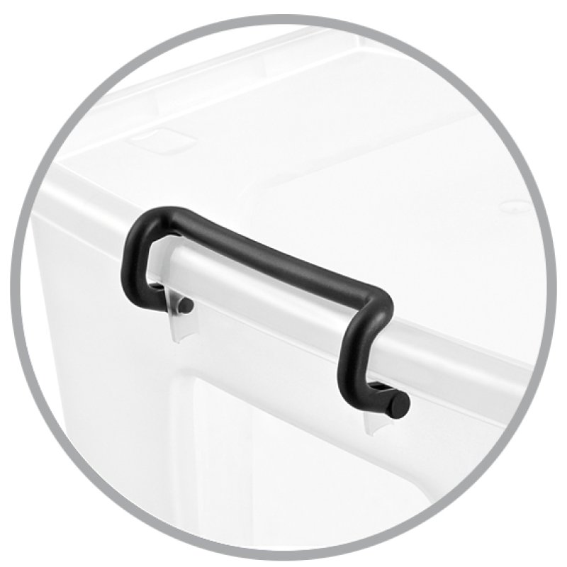 CEP Boîte de rangement strata, avec des roues, 75 litres