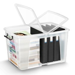 Strata HW686 Storage box Rectangular Polypropylene (PP) Black, Transparent