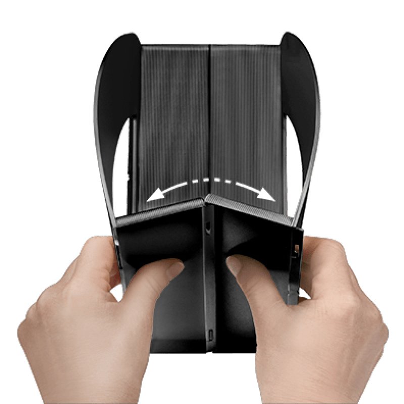 CEP Verticaliseur modulaire Confort, jeu de 6 pièces, noir